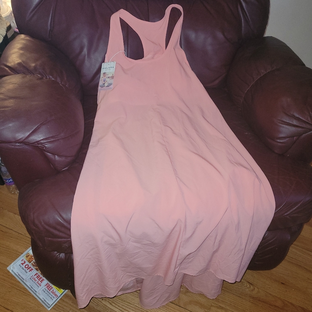 Pink Xl Built In Bra Dress Halara Brand Bnwt